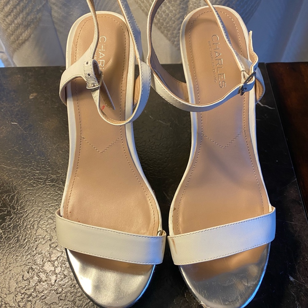Cork wedge sandal